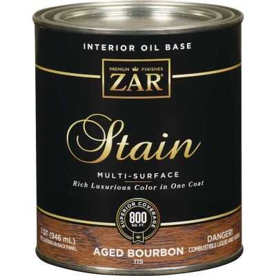 ZAR Oil-Based Wood Stain, Aged Bourbon, 1 Qt.